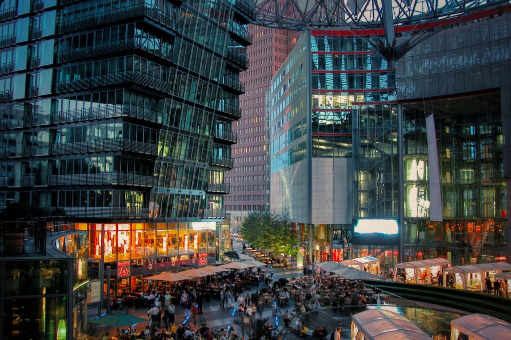 Sony Center near Potsdamer Platz.